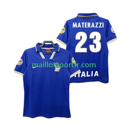 Maillot de Foot Italie MATERAZZI 23 Retro Domicile 1996